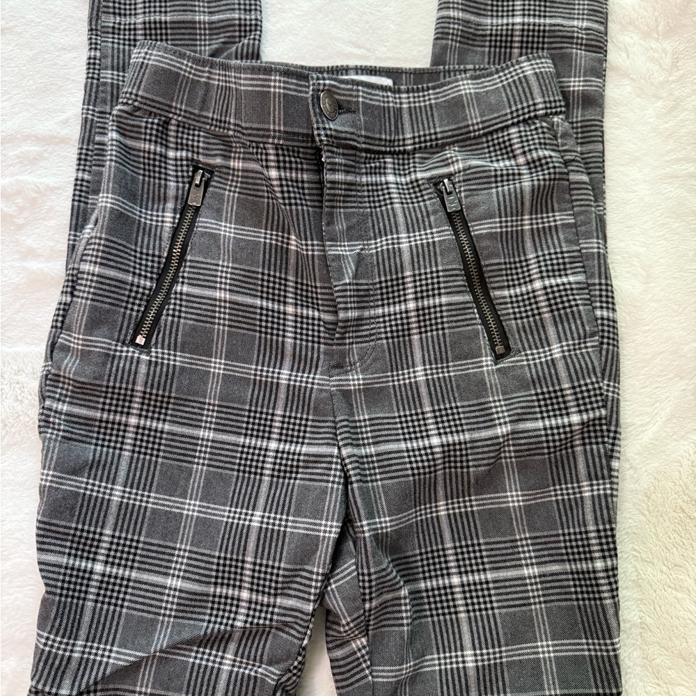 Women’s Gray Plaid Jeggings